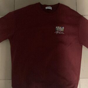 Dark red long sleeves